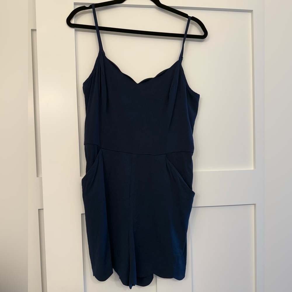 Market & Spruce Navy Romper